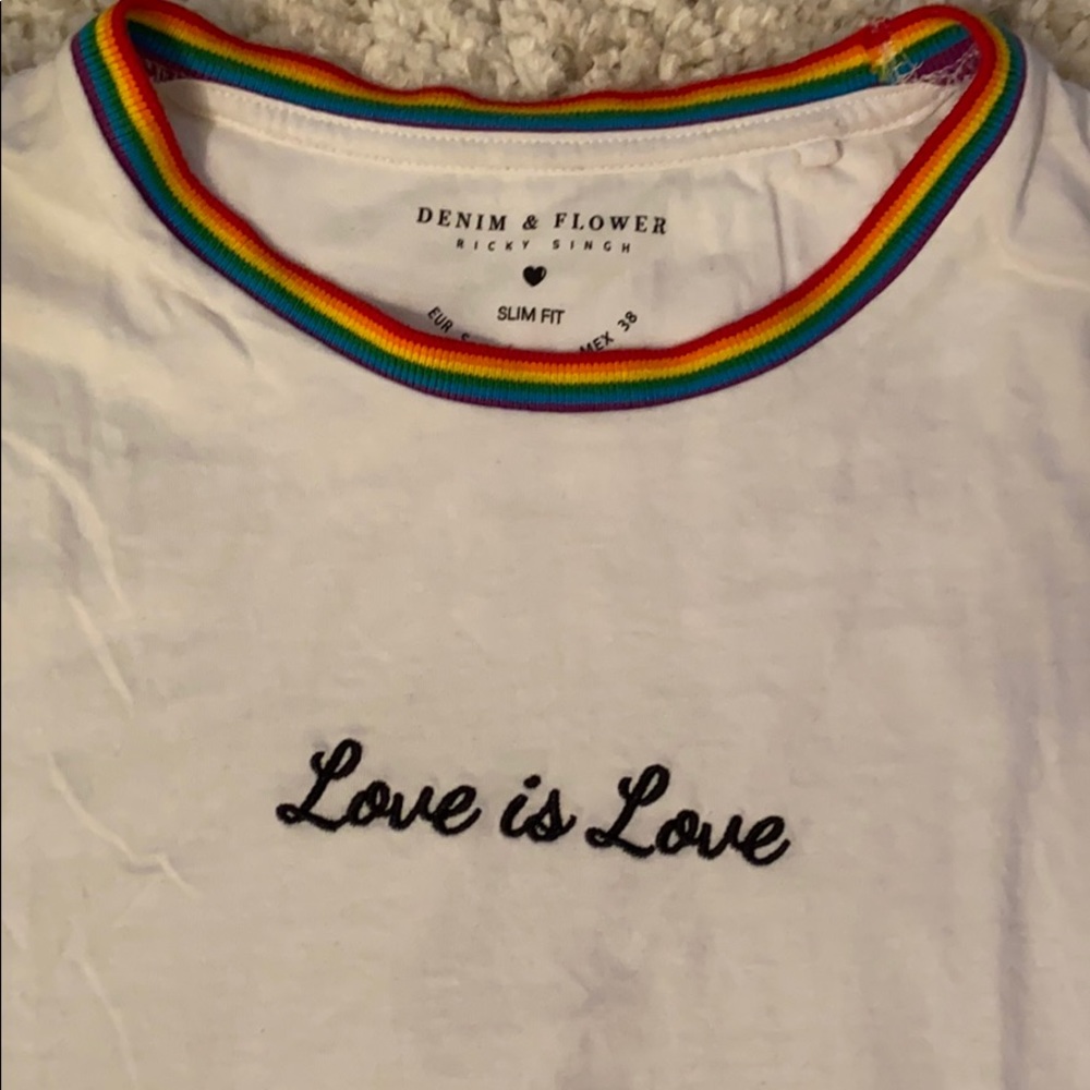 White love is love shirt